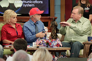 Lori Bakker, Pastor Jim Bakker, and Philip Cameron