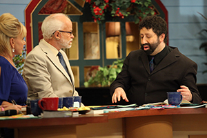 Lori Bakker, Pastor JIm Bakker and Rabbi Jonathan Cahn