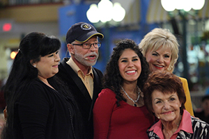 Tammy Sue Bakker, Pastor Jim Bakker, Lori Ann Bakker, Lori Bakker, and Char Graham