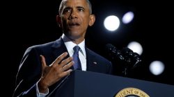 President Obama delivering farewell address