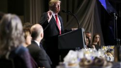 U.S. President Donald Trump delivers remarks at the National Prayer Breakfast in Washington, U.S.,