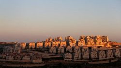 view of houses in Israeli settlement in West Bank
