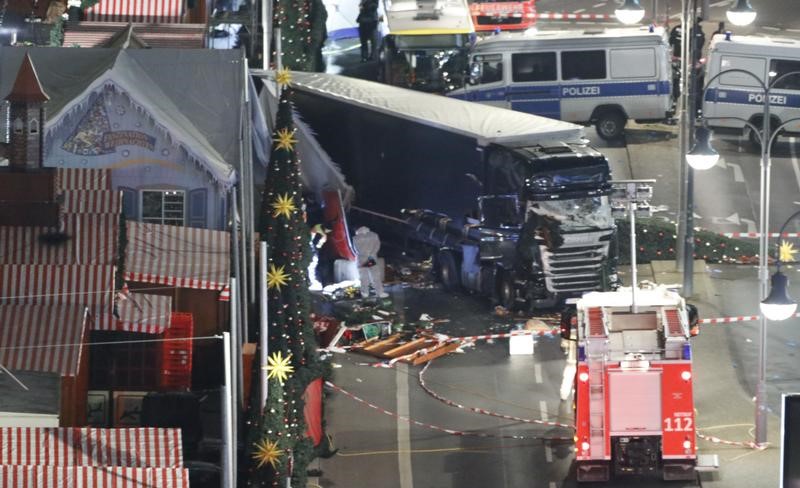 FILE PHOTO: A general view shows the site where a truck ploughed through a crowd at a Christmas market on Breitscheidplatz square near the fashionable Kurfuerstendamm avenue in the west of Berlin, Germany, December 19, 2016 REUTERS/Pawel Kopczynski