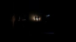Palestinians walk on a road during a power cut in Beit Lahiya in the northern Gaza Strip January 11, 2017. Picture taken January 11, 2017. REUTERS/Mohammed Salem