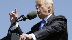 President Donald Trump speaks at the National Peace Officers Memorial Service on the West Lawn of the U.S. Capitol in Washington, U.S., May 15, 2017. REUTERS/Kevin Lamarque