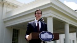 Senior Adviser to the President Jared Kushner speaks outside the West Wing of the White House in Washington, U.S., July 24, 2017. REUTERS/Joshua Roberts