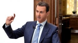 FILE PHOTO: Syria's President Bashar al-Assad speaks during an interview with Croatian newspaper Vecernji List in Damascus, Syria, in this handout picture provided by SANA on April 6, 2017. SANA/Handout via REUTERS