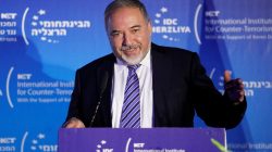 Israel's Defence Minister Avigdor Lieberman speaks during the International Institute for Counter Terrorism's 17th annual conference in Herzliya, Israel September 11, 2017. REUTERS/Amir Cohen