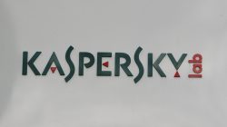 The logo of the anti-virus firm Kaspersky Lab is seen at its headquarters in Moscow, Russia September 15, 2017. REUTERS/Sergei Karpukhin