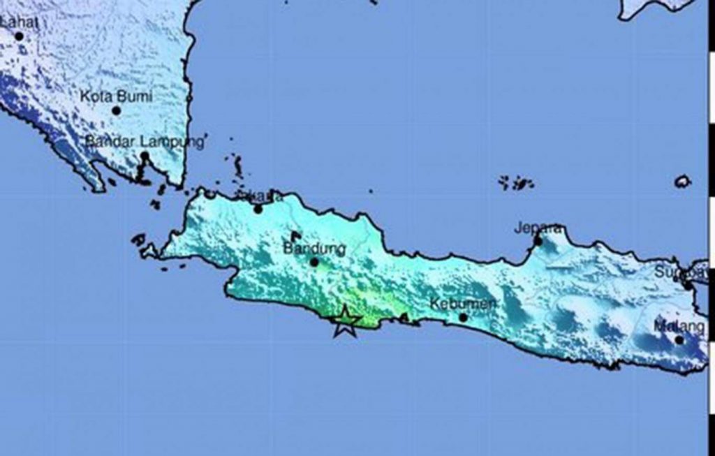Sinking Map Indonesia Java Strong quake hits Indonesia's Java, kills three