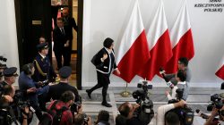 Israel's Ambassador to Poland, Anna Azari, is seen after a meeting with Poland's Senate Marshal Stanislaw Karczewski, in Warsaw, Poland January 31, 2018.