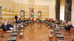 Lebanese President Michel Aoun meets with Lebanon's Higher Defence Council at the presidential palace in Baabda, Lebanon February 7, 2018