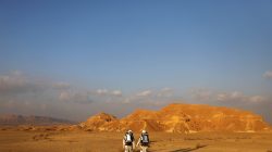Israeli scientists participate in an experiment simulating a mission to Mars, at the D-MARS Desert Mars Analog Ramon Station project of Israel's Space Agency, Ministry of Science, near Mitzpe Ramon, Israel, February 18, 2018. REUTERS/Ronen Zvulun