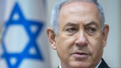 FILE PHOTO: Israeli Prime Minister Benjamin Netanyahu attends the weekly cabinet meeting at the Prime Minister's office in Jerusalem, May 6, 2018. Jim Hollander/Pool via Reuters