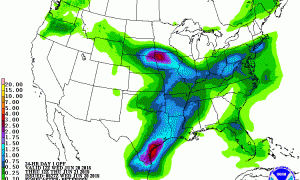 6-20-18 National Weather Service precipitation map