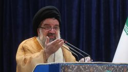 FILE PHOTO - Iranian cleric Ayatollah Seyed Ahmad Khatami delivers a sermon during Friday prayers in Tehran, Iran, May 26, 2017. TIMA via REUTERS