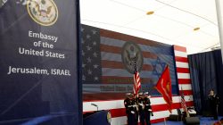 FILE PHOTO: U.S. marines take part in the dedication ceremony of the new U.S. embassy in Jerusalem, May 14, 2018. REUTERS/Ronen Zvulun