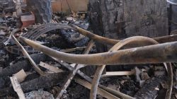 Picture of destruction from firebomb at Daystar studios in Jerusalem