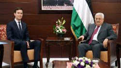 FILE PHOTO: Palestinian President Mahmoud Abbas meets with White House senior advisor Jared Kushner in the West Bank City of Ramallah in the Israeli-occupied West Bank June 21, 2017. Thaer Ghanaim/PPO/Handout via REUTERS/File Photo