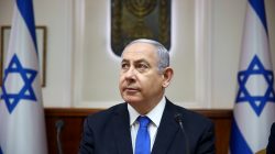 FILE PHOTO: Israeli Prime Minister Benjamin Netanyahu attends the weekly cabinet meeting in Jerusalem, June 30, 2019. Oded Balilty/Pool via REUTERS/File Photo