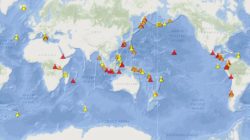 Active Volcano World Map
