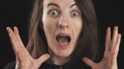 Woman Surprised Screaming